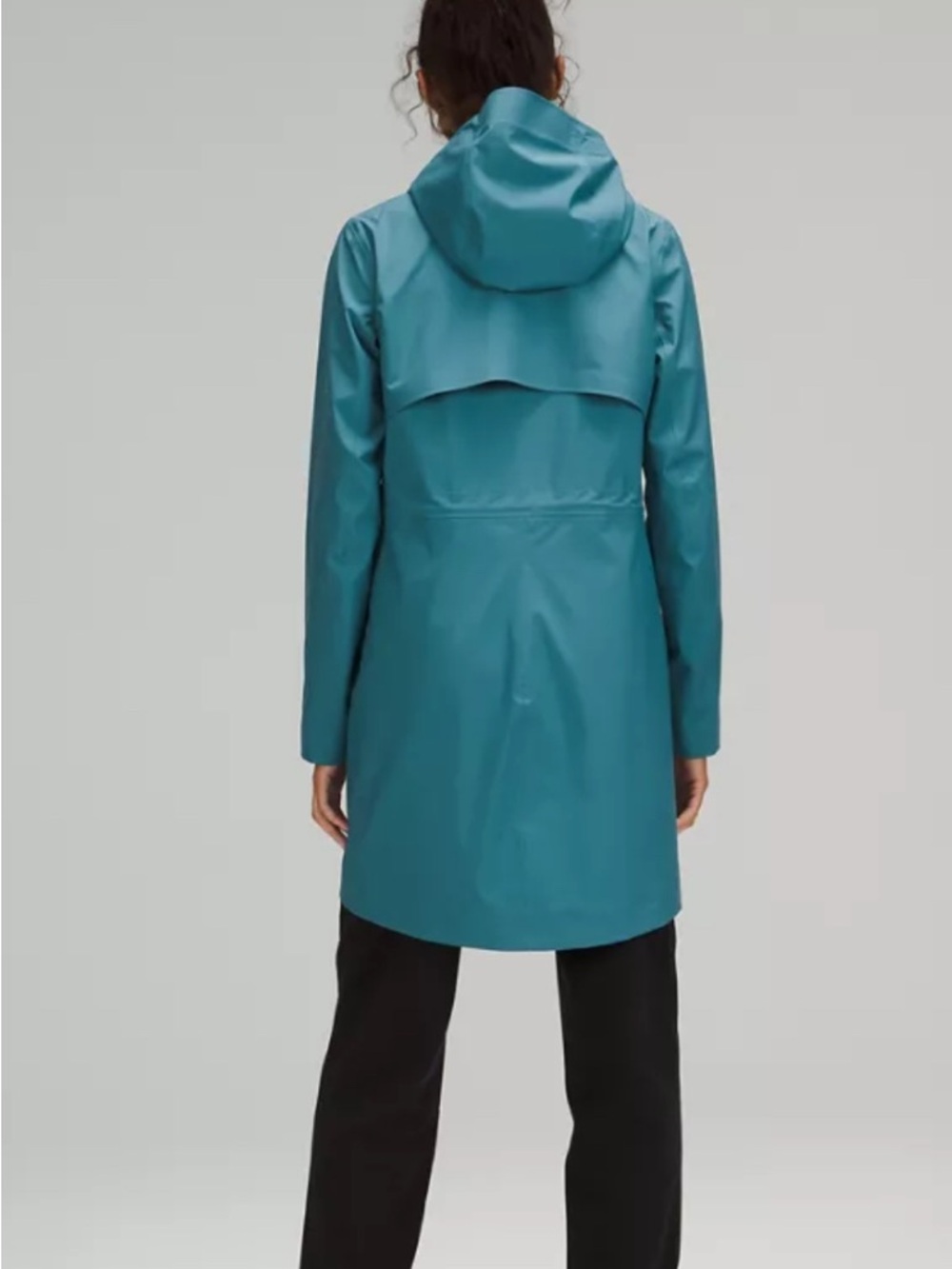 Lululemon Rain Rebel Jacket Waterproof size 10 Capture Blue - Picture 12 of 15